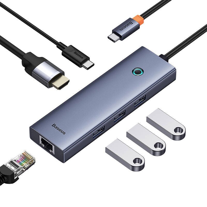 Baseus UltraJoy 6-Port hind ja info | USB adapterid ja jagajad | hansapost.ee