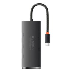 HUB  Adapter 4-Port USB-C Baseus OS-Lite 25cm (Black) цена и информация | Адаптеры и USB-hub | hansapost.ee