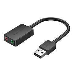 Внешняя звуковая карта USB 2.0 Vention CDYB0 2-портовая, 0.15 м цена и информация | Адаптеры и USB-hub | hansapost.ee