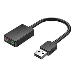 Внешняя звуковая карта USB 2.0 Vention CDYB0 2-портовая, 0.15 м цена и информация | Адаптеры, USB-разветвители | hansapost.ee