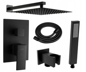 Peidetud dušikomplekt Mexen Uno DR02 6in1, Black цена и информация | Душевые комплекты и панели | hansapost.ee