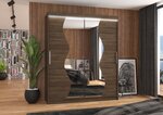 Шкаф ADRK Furniture со светодиодной подсветкой Medison 180, коричневый цвет