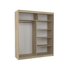 Шкаф ADRK Furniture со светодиодной подсветкой Ettore 180, коричневый цвет цена и информация | Шкафы | hansapost.ee