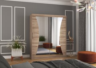 Шкаф ADRK Furniture Charlotte 180, коричневый цвет цена и информация | Шкафчики | hansapost.ee