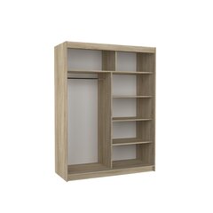 Шкаф ADRK Furniture со светодиодной подсветкой Murani 150, коричневый цвет цена и информация | Шкафы | hansapost.ee