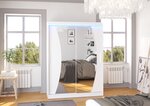Шкаф ADRK Furniture Modesto 150 со светодиодной подсветкой, белый цвет