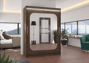 Шкаф ADRK Furniture со светодиодной подсветкой Clever 150, темно-коричневый цвет цена и информация | Шкафчики | hansapost.ee