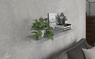 Полка ADRK Furniture Andrea 80x26 см, серый цена и информация | Полки | hansapost.ee