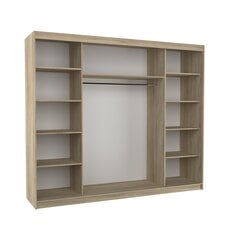Шкаф ADRK Furniture со светодиодной подсветкой Sharon 250, белый цвет цена и информация | Шкафы | hansapost.ee