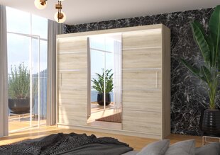 Шкаф ADRK Furniture со светодиодной подсветкой Salto 250, бежевый цвет цена и информация | Шкафы | hansapost.ee