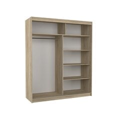 Шкаф ADRK Furniture со светодиодной подсветкой Tom 180, коричневый цвет цена и информация | Шкафчики | hansapost.ee