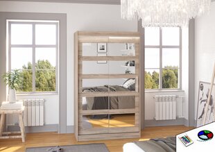 Шкаф ADRK Furniture со светодиодной подсветкой Salem 120, коричневый цвет цена и информация | Шкафы | hansapost.ee