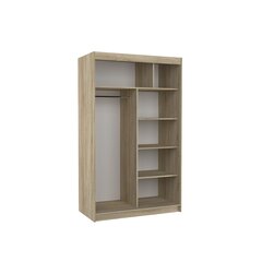 Шкаф ADRK Furniture со светодиодной подсветкой Oswald 120, темно-коричневый цвет цена и информация | Шкафы | hansapost.ee