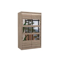 Шкаф ADRK Furniture со светодиодной подсветкой Kolorado 120, коричневый цвет цена и информация | Шкафы | hansapost.ee