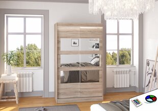 Шкаф ADRK Furniture со светодиодной подсветкой Kolorado 120, коричневый цвет цена и информация | Шкафы | hansapost.ee