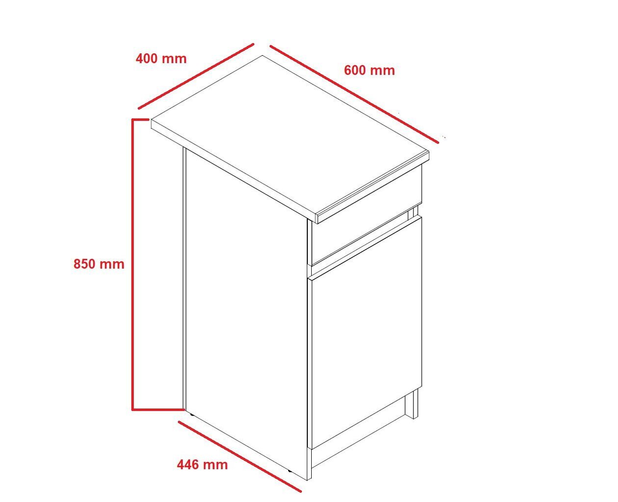 Köögimööblikomplekt Ezra Eco Line, pruun цена и информация | Köögimööbli komplektid | hansapost.ee