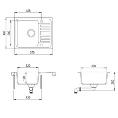 Кухонная мойка Aquasanita Notus SQ102AW цена и информация | Раковины на кухню | hansapost.ee