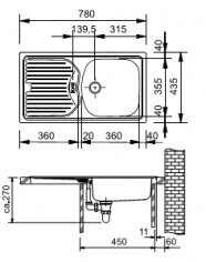 Köögivalamu FRANKE EUROSTAR ETL/ETN 614, Eurostar price and information | Kitchen sinks | hansapost.ee