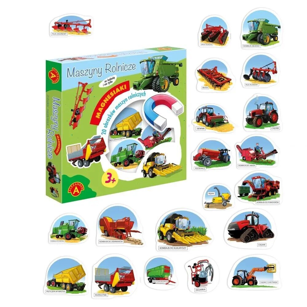 Magnetid Alexander Põllumajandusmasinad, 21 tk цена и информация | Arendavad laste mänguasjad | hansapost.ee