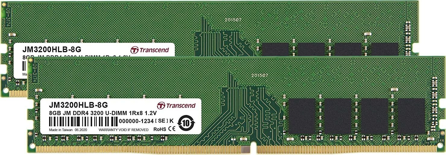 Transcend JM3200HLB-16GK hind ja info | Operatiivmälu | hansapost.ee