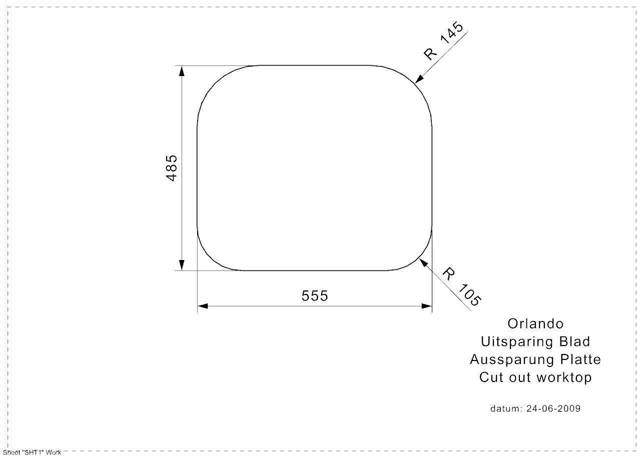 Roostevabast terasest köögivalamu Reginox Orlando, 57.5x50.5 cm цена и информация | Köögivalamud | hansapost.ee