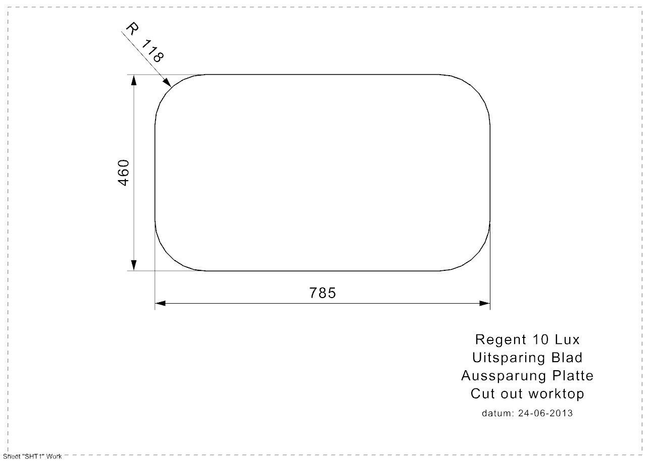 Roostevabast terasest köögivalamu Reginox Regent 10 LUX (R), 80,5x48 cm hind ja info | Köögivalamud | hansapost.ee