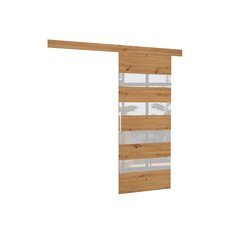 Раздвижная дверь ADRK Furniture Milou 96, коричневый/белый цвет цена и информация | Шкафы | hansapost.ee