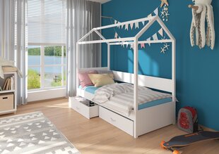 Кровать ADRK Furniture Otello 80x180 см, серый/коричневый цвет цена и информация | Детские кровати | hansapost.ee