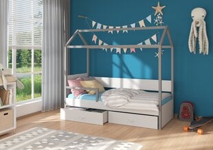 Кровать ADRK Furniture Otello 80x180 см, серая цена и информация | Детские кровати | hansapost.ee