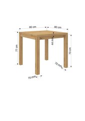 Журнальный столик ADRK Furniture Olaf 1, 80x80см, белый цвет цена и информация | Журнальные столики | hansapost.ee