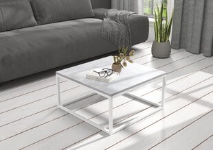 Журнальный столик ADRK Furniture Belten 65x65см, серый/белый цвет цена и информация | Журнальные столики | hansapost.ee