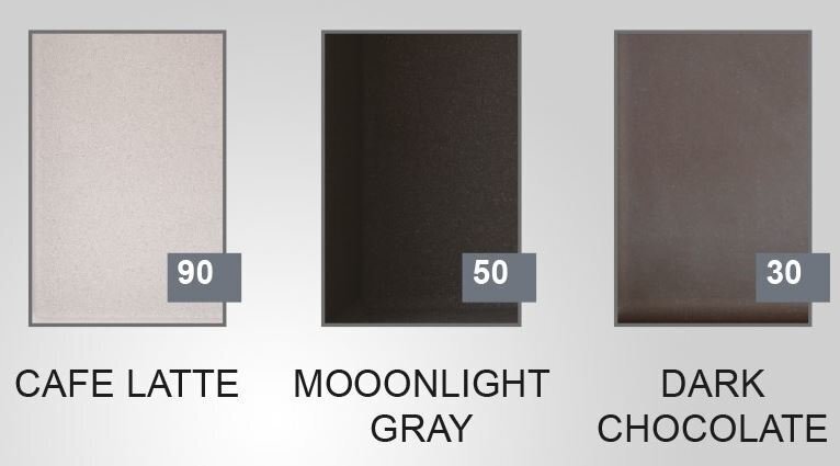 Kunstlikust graniidist köögivalamu Axis Slide 40, dark chocolate hind ja info | Köögivalamud | hansapost.ee