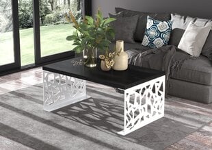 Журнальный столик ADRK Furniture Semara 100х60см, черный/белый цвет цена и информация | Журнальные столики | hansapost.ee