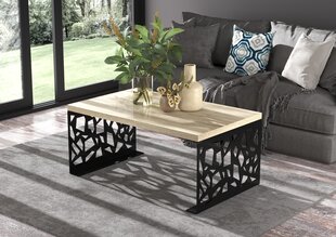 Журнальный столик ADRK Furniture Semara 100x60см, светло-коричневый/черный цвет цена и информация | Журнальные столики | hansapost.ee