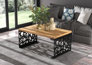 Журнальный столик ADRK Furniture Semara 100x60см, коричневый/черный цвет цена и информация | Журнальные столики | hansapost.ee