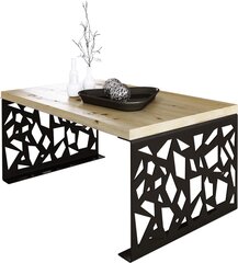 Журнальный столик ADRK Furniture Semara 100x60см, коричневый/черный цвет цена и информация | Журнальные столики | hansapost.ee