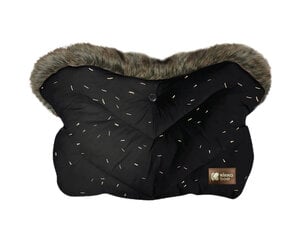 Kärukindad KikkaBoo Luxury Fur Confetti, Black hind ja info | Lapsevankrite tarvikud | hansapost.ee