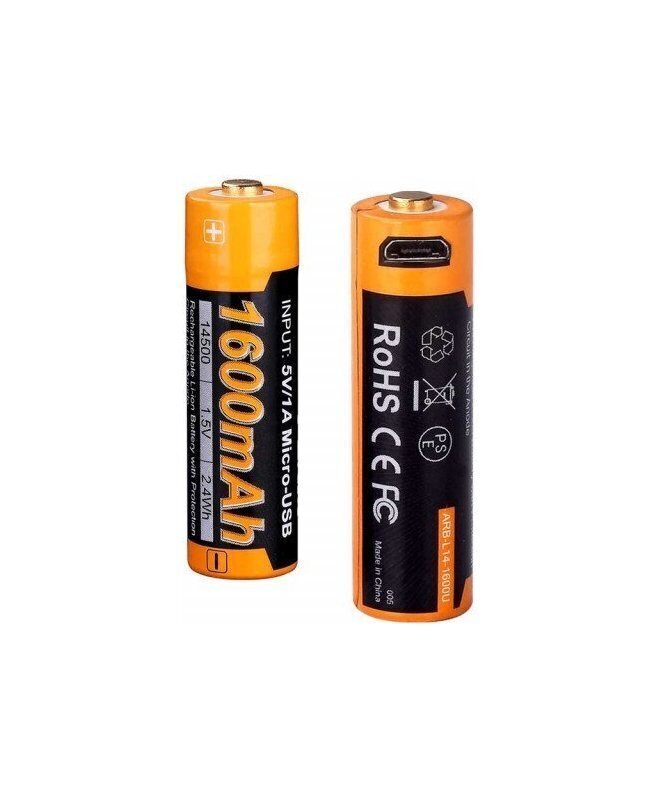 Fenix USB ARB-L14U Aku (14500 1600 mAh 1,5 V) hind ja info | Muu matkavarustus | hansapost.ee