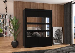 Шкаф ADRK Furniture Florento 150, черный цвет цена и информация | Шкафы | hansapost.ee