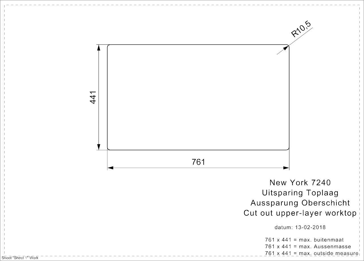 Roostevabast terasest köögivalamu Reginox New York 72x40 (L) цена и информация | Köögivalamud | hansapost.ee