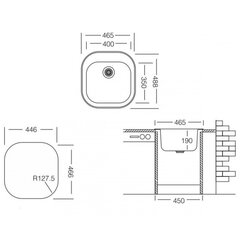 Кухонная ECO мойка TEKA Stylo 465.488GP глянцевая цена и информация | Кухонные раковины | hansapost.ee