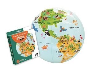 Täispuhutav maakera pall Caly 40315, 30 cm hind ja info | Arendavad laste mänguasjad | hansapost.ee