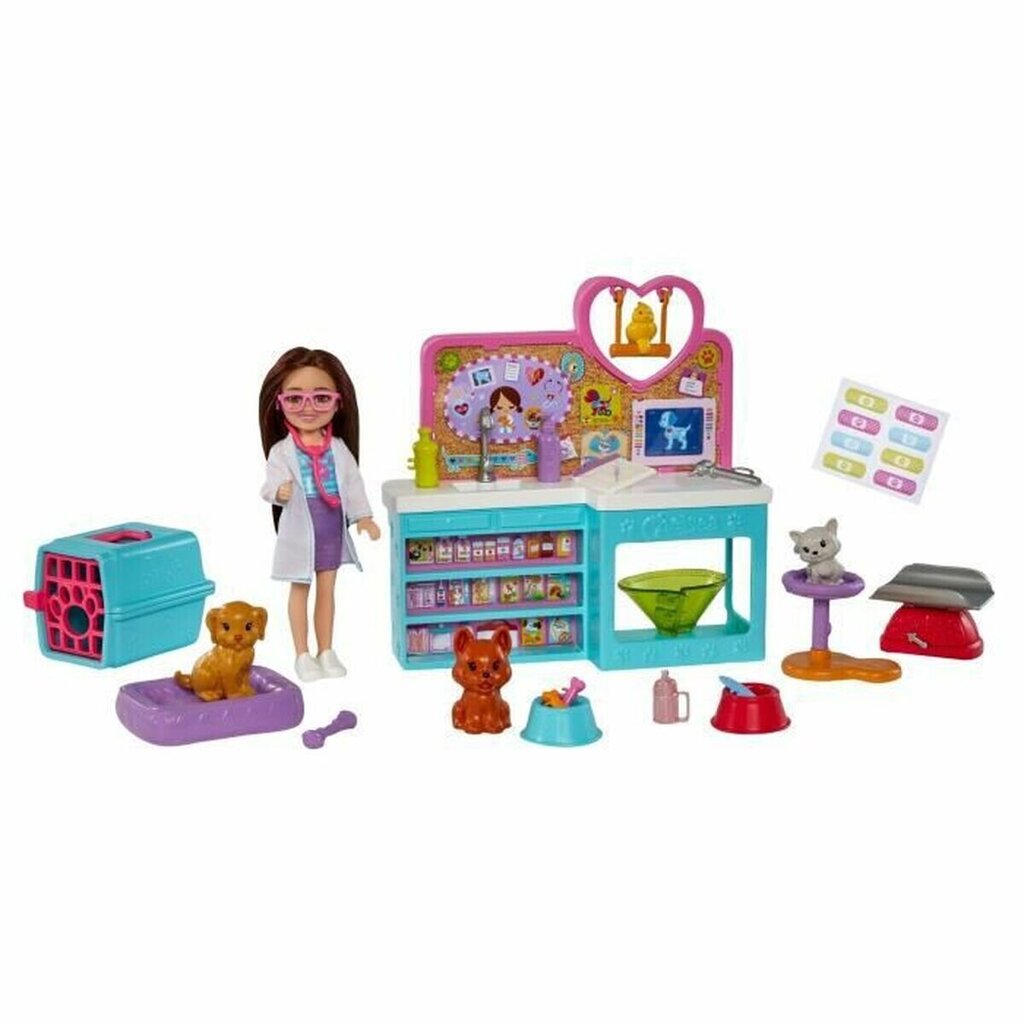 Laste veterinaarkliinik Barbie Chelsea nukuga цена и информация | Mänguasjad tüdrukutele | hansapost.ee