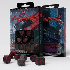 Täringumängukomplekt Cyberpunk RED RPG, must цена и информация | Настольные игры | hansapost.ee