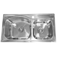 Roostevabast terasest valamu S8346FX koos sifooniga price and information | Kitchen sinks | hansapost.ee