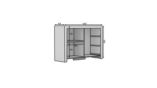 Комод ADRK Furniture 3SZ1D Cesiro, белый цвет цена и информация | Комоды | hansapost.ee