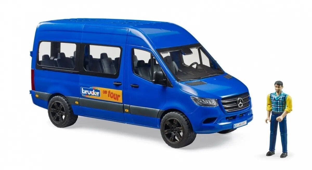 Matkaauto Bruder MB Sprinter figuuriga 02681 цена и информация | Mänguasjad poistele | hansapost.ee