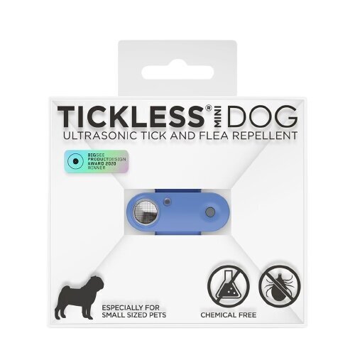 Ultraheli koeraripats puukide ja kirpude vastu Tickless Mini Dog, sinine hind ja info | Vitamiinid ja parasiiditõrje | hansapost.ee