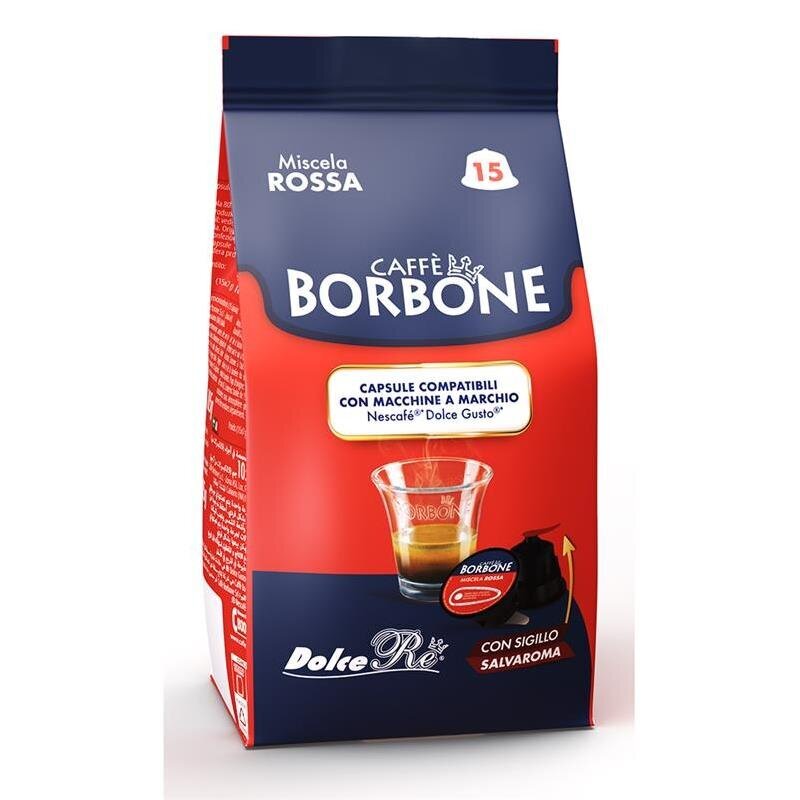 Borbone kohvikapslid Dolce Gusto Red Blend, 15 tk цена и информация | Kohv ja kakao | hansapost.ee