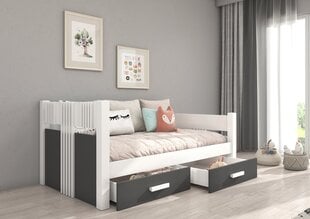 Детская кровать ADRK Furniture Bibi, белый/серый цвет цена и информация | Детскиe кровати | hansapost.ee